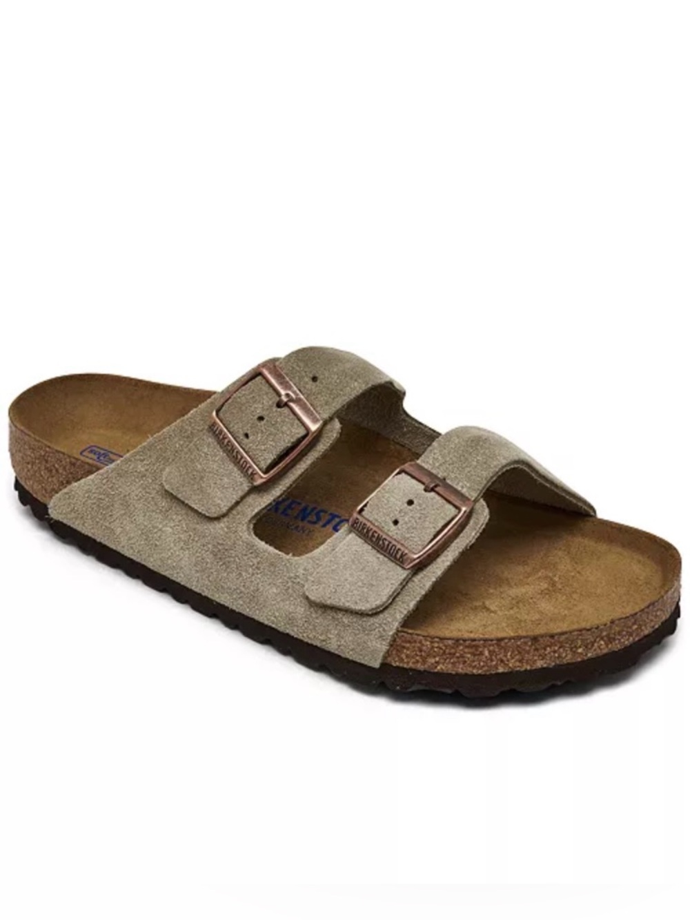 Birkenstock Arizona Suede Sandal - Beige Taupe